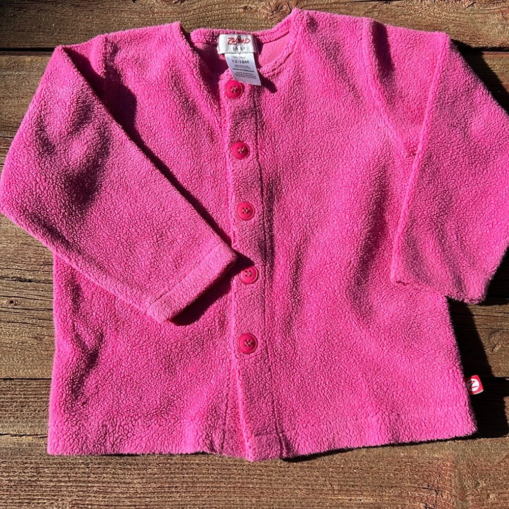 Zutano baby terry button down top size 12-18mo